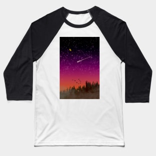 Night Sky Baseball T-Shirt